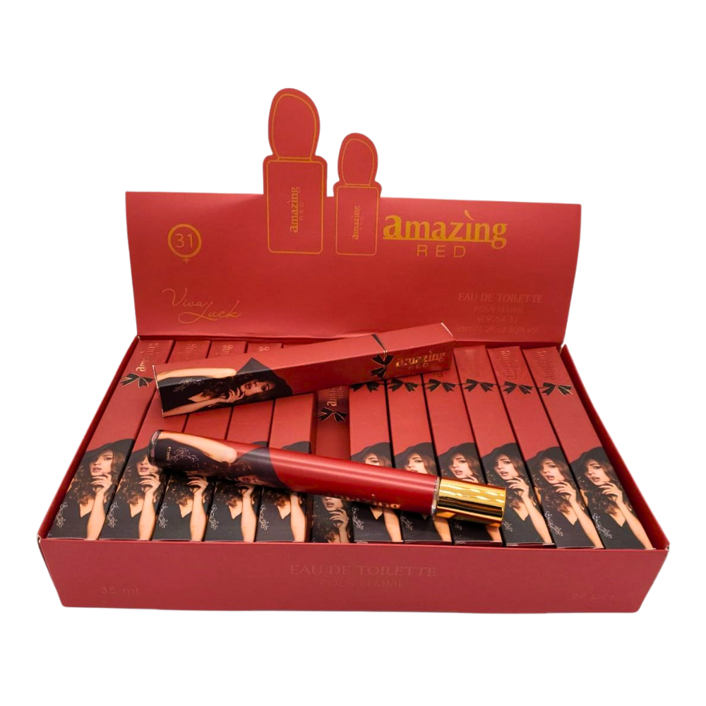 PERFUME EN TUBO PARA HOMBRE AMAZING RED 31 EDT 35ML (H)