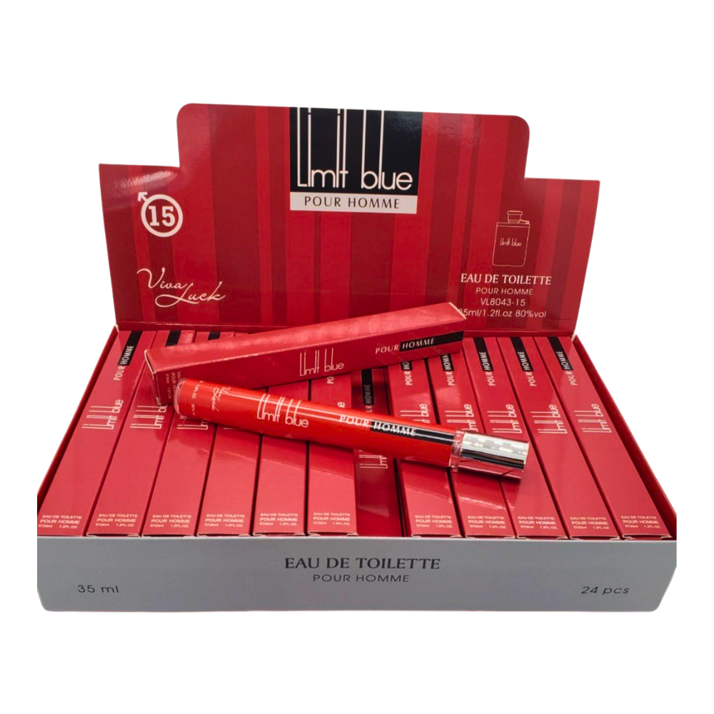 PERFUME EN TUBO PARA HOMBRE LIMIT BLUE POUR HOMME 15 EDT 35ML (H)