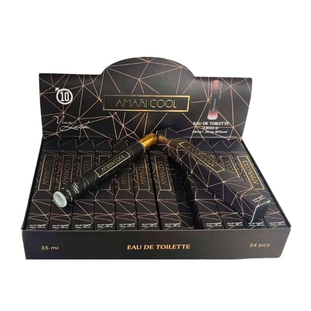 PERFUME EN TUBO PARA HOMBRE AMARI COOL 10 EDT 35ML (H)