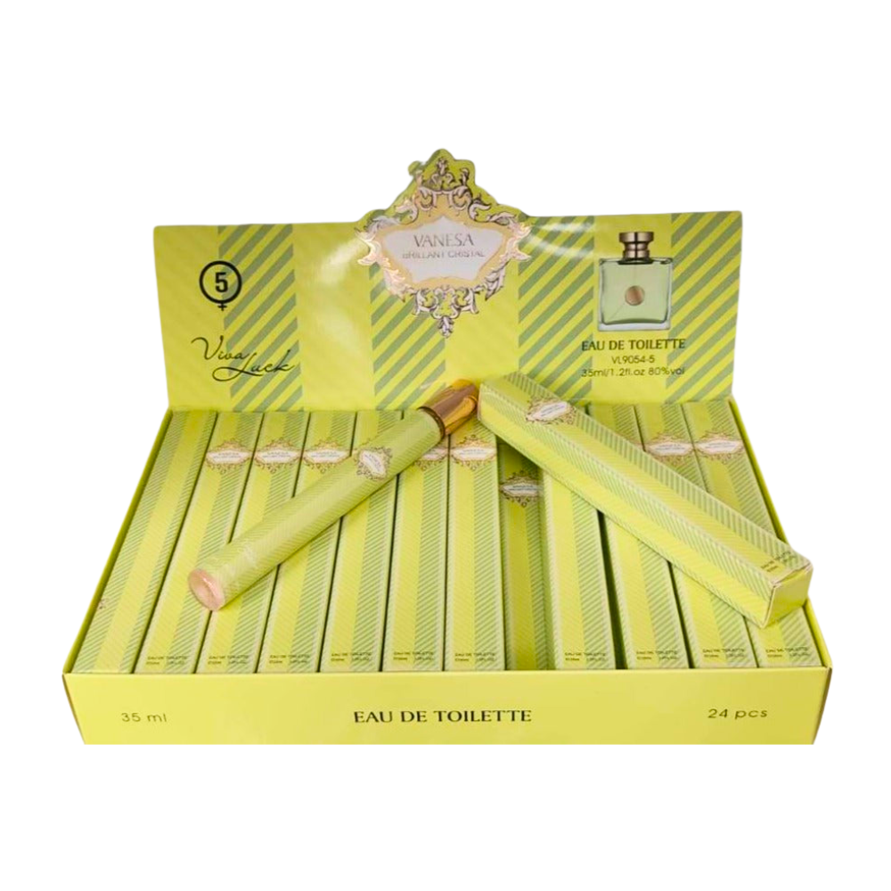 PERFUME EN TUBO PARA DAMA VANESA BRILLANT CRISTAL 5 EDT 35ML (M)