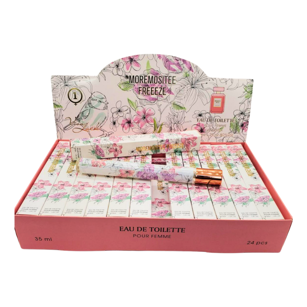 PERFUME EN TUBO PARA DAMA MOREMOSITEE FREZZE 1 EDT 35ML (M)