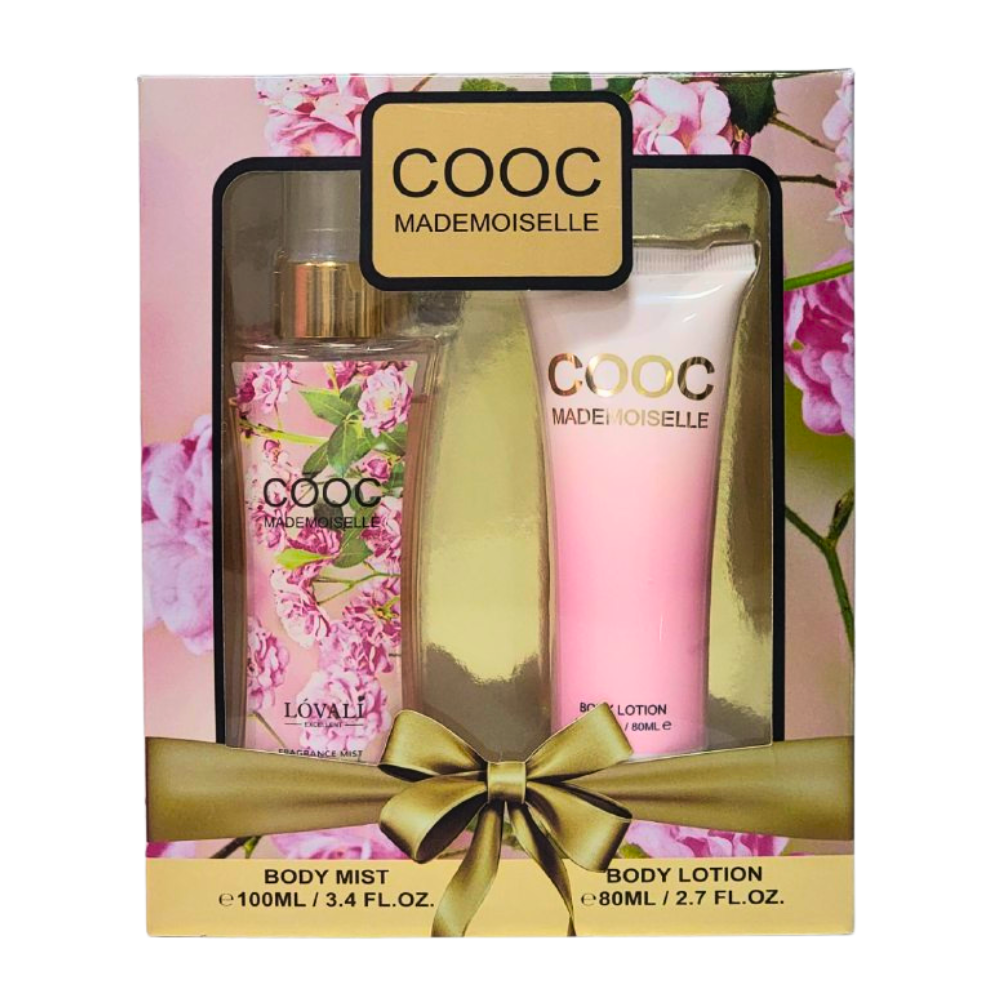 SET LOVALI COOC MADEMOISELLE SPLASH 100ML, BODY LOTION 80ML (M)