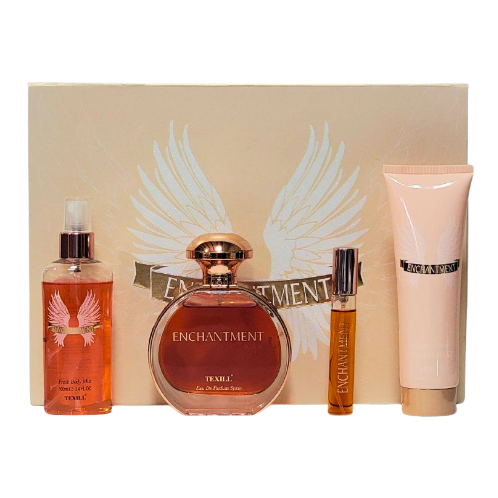 SET ENCHANTMENT TEXILL EDP 100ML, EDP 15ML, BODY MIST 100ML, SHOWER GEL 150ML (M)