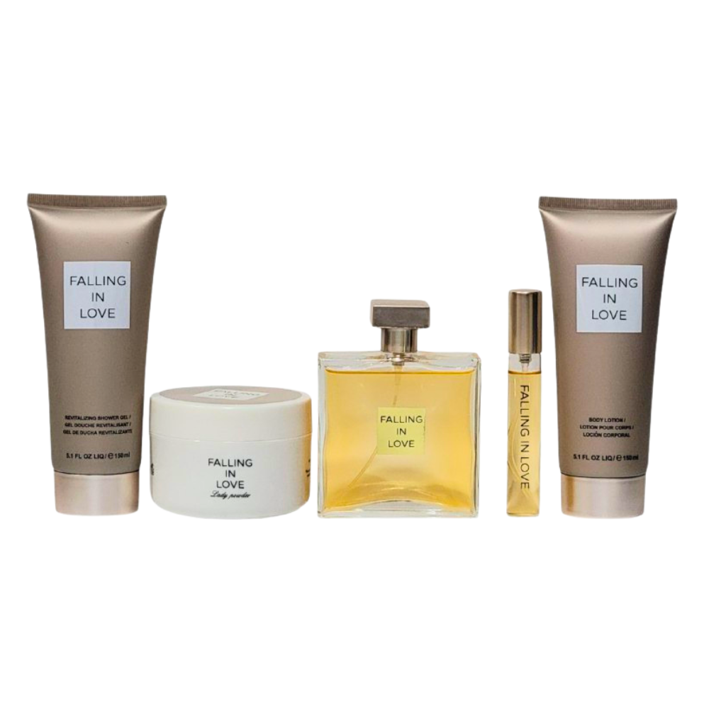 SET FALLING IN LOVE FEMME EDT 100ML, EDT 15ML,SHOWER GEL 150ML, BODY LOTION 150ML (M)
