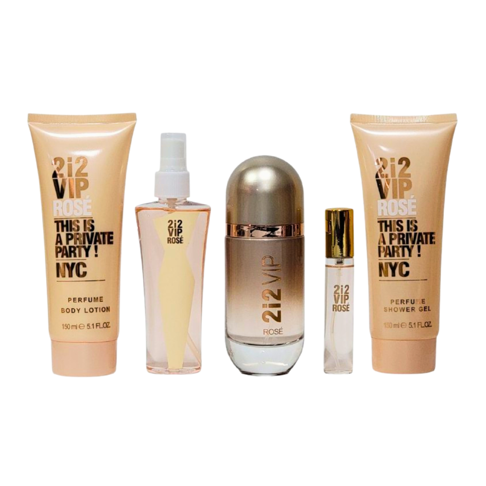 SET 2i2 VIP ROSE EDP 80ML, EDP 15ML, SPLASH 100ML, BODY LOTION 150ML, SHOWER GEL 150ML (M)