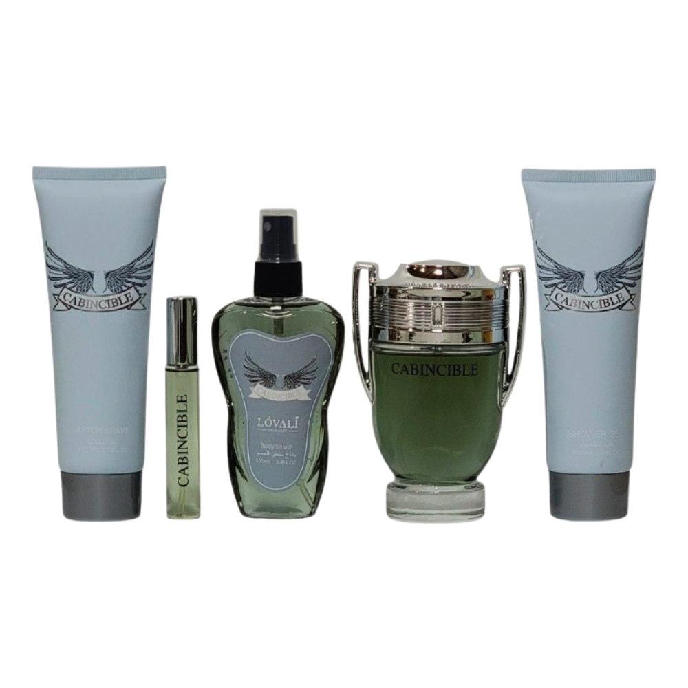 SET LOVALI CABINCIBLE EDP 100ML, MINI EDT 10ML, SPLASH 100ML, SHOWER GEL 150ML, AFTER SHAVE 110ML (H)