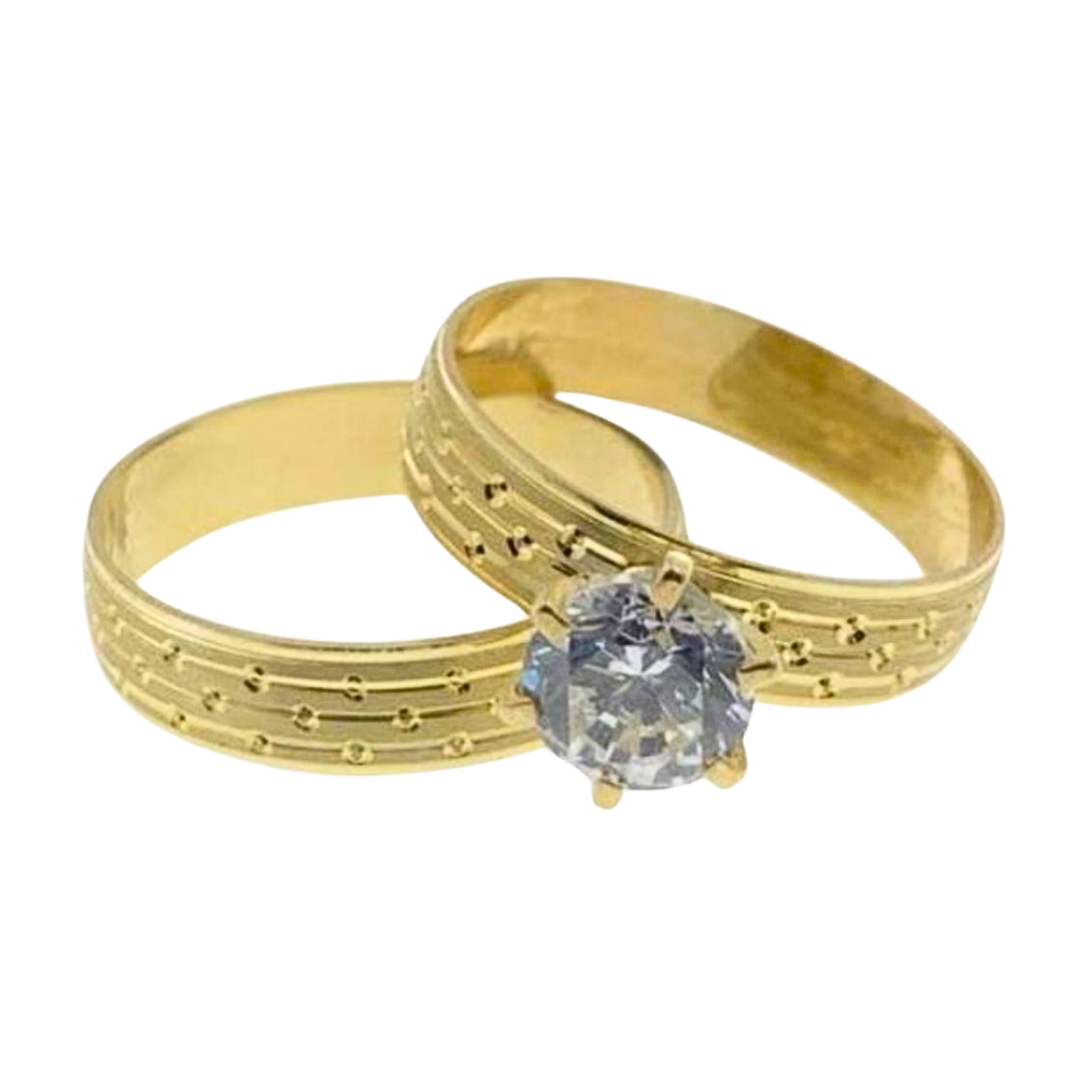 OANI354$7 FORMA ANILLO DE COMPROMISO CIRCON