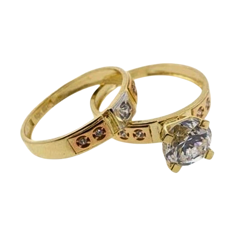 OANI298$8 FORMA ANILLO DE COMPROMISO CIRCON