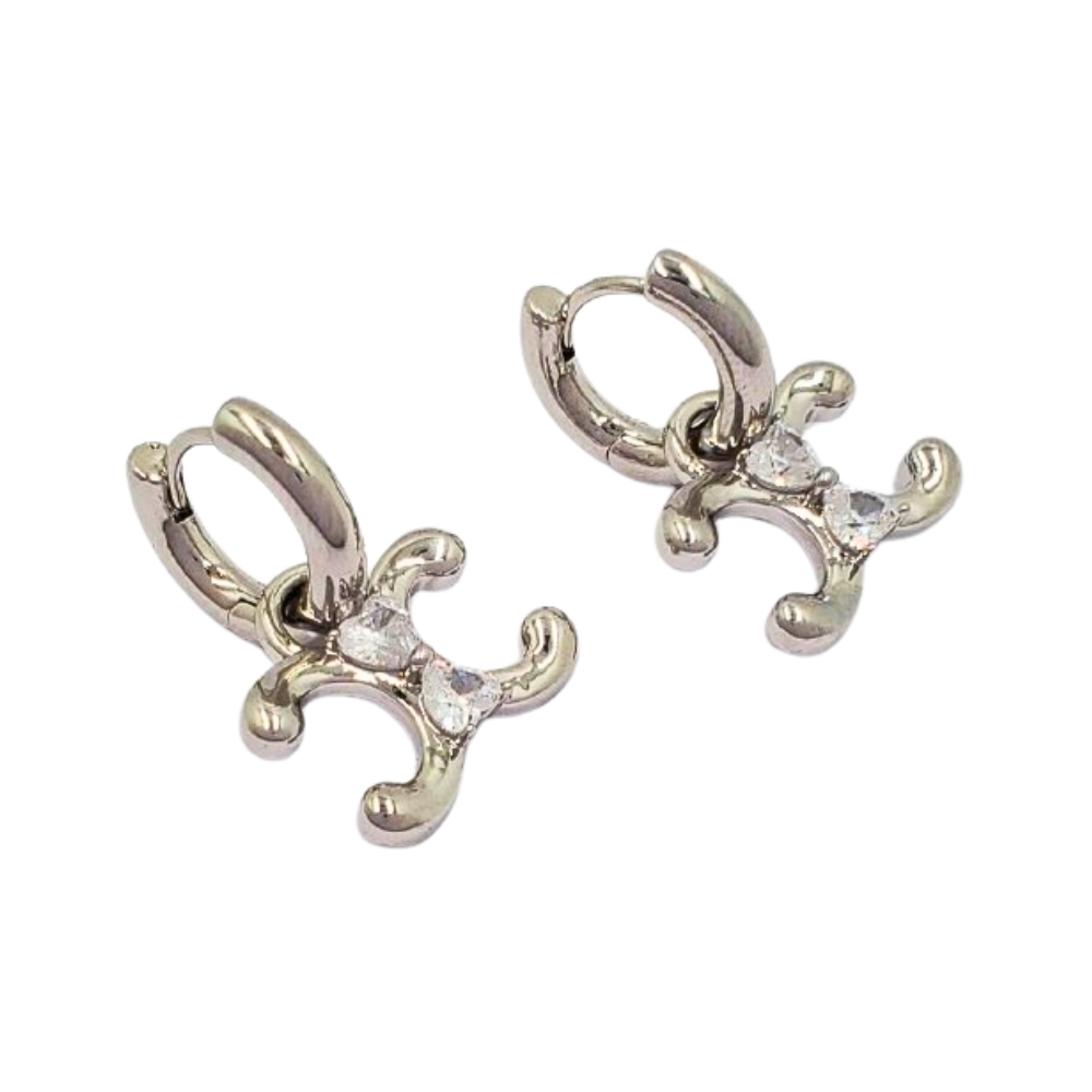 EARGO1620$1 FORMA EQUIS Y CORAZONES CIRCON