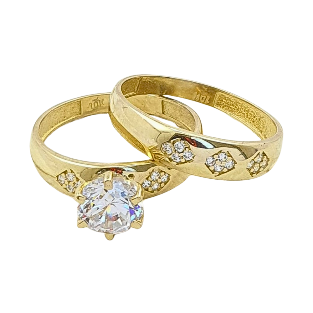 OANI507$7 FORMA ANILLO DE COMPROMISO CIRCON