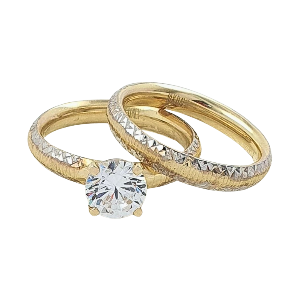 OANI559$9 FORMA ANILLO DE COMPROMISO CIRCON