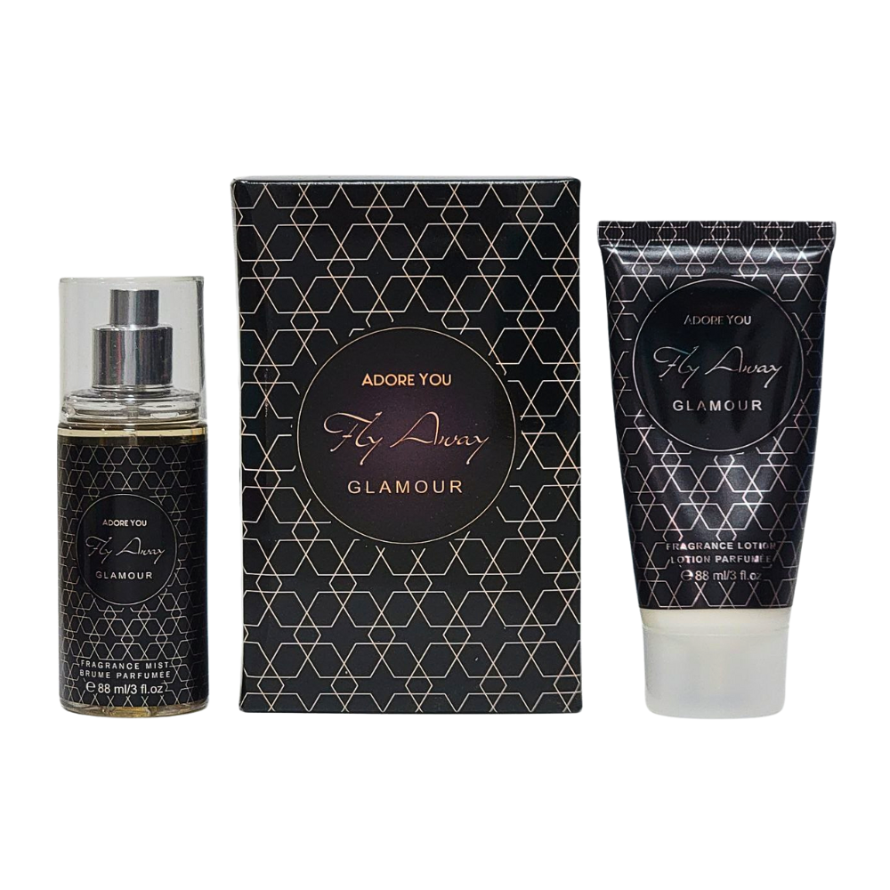 SET DE SPLASH PARA DAMA ADORE YOU FLY AWAY GLAMOUR SPLASH 88ML, BODY LOTION 88ML (M)