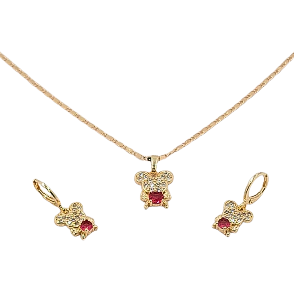 ESET1400 FORMA OSO CIRCON ROJO