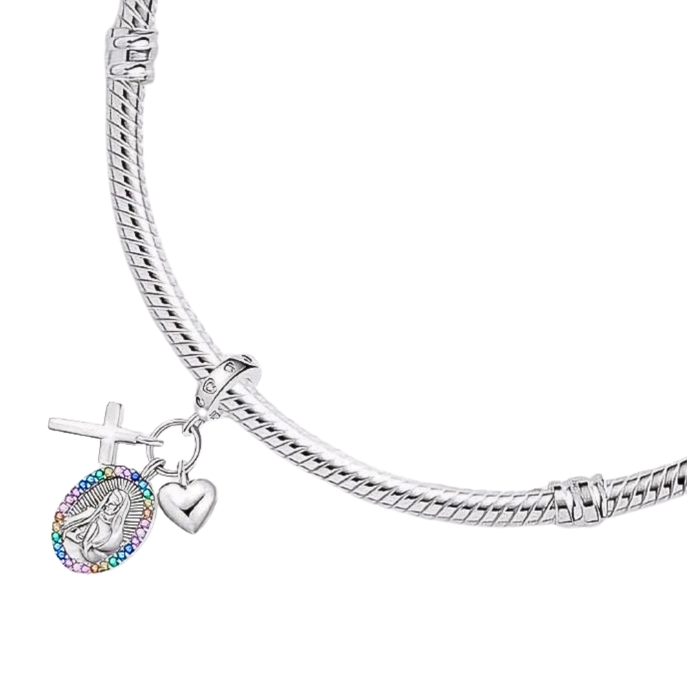 PCHARM3062 FORMA CRUZ, CORAZON Y VIRGEN