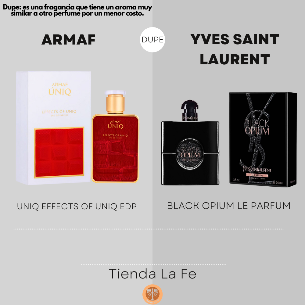 ARMAF UNIQ EFFECTS OF UNIQ EDP 100ML (U) (DUPE YVES SAINT LAURENT BLACK OPIUM LE PARFUM)