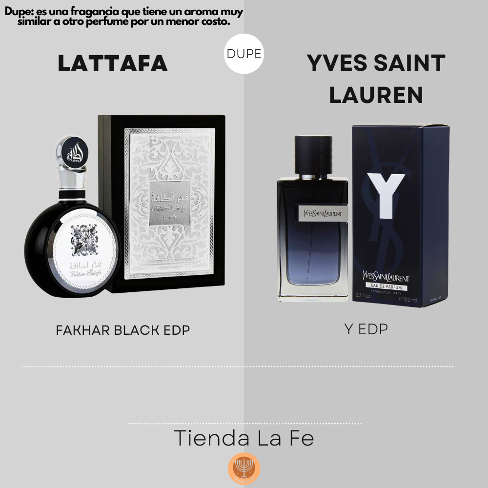 LATTAFA FAKHAR BLACK EDP 100ML (H) (DUPE YVES SAINT LAURENT Y EDP)