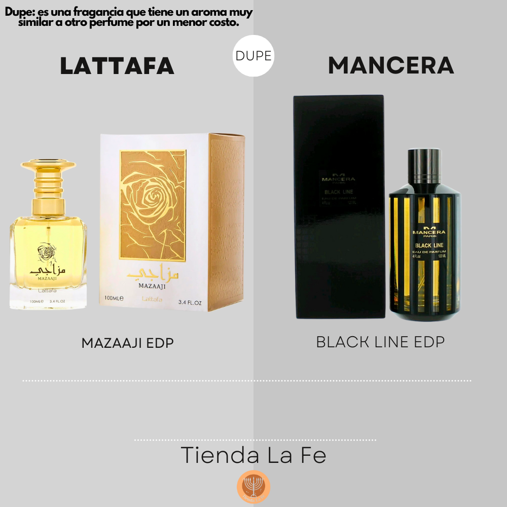 LATTAFA MAZAAJI EDP 100ML (M) (DUPE MANCERA BLACK LINE EDP)