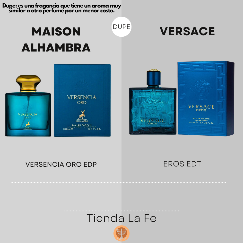 MAISON ALHAMBRA VERSENCIA ORO EDP 100ML (H) (DUPE VERSACE EROS EDT)