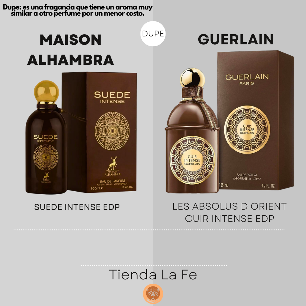 MAISON ALHAMBRA SUEDE INTENSE EDP 100ML (H) (DUPE GUERLAIN LES ABSOLUS D ORIENT CUIR INTENSE EDP)