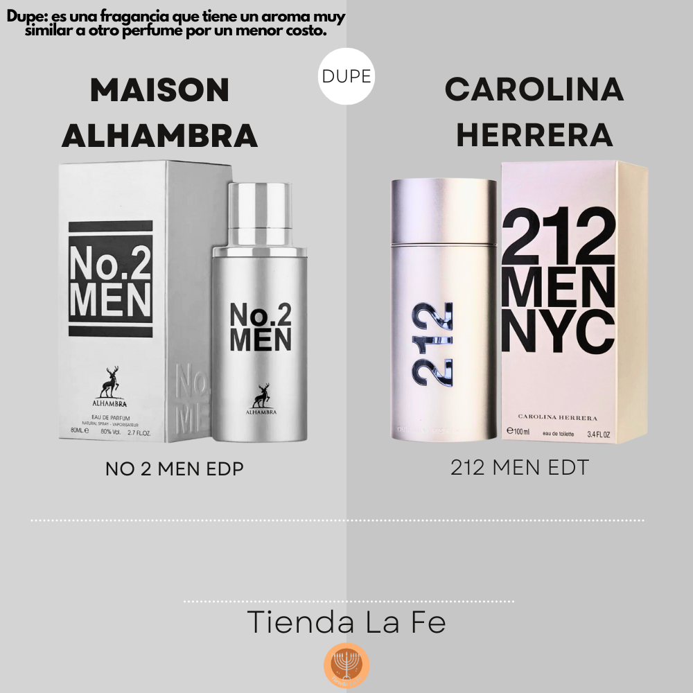 MAISON ALHAMBRA NO 2 MEN EDP 80ML(H) (DUPE CAROLINA HERRERA 212 MEN EDT)