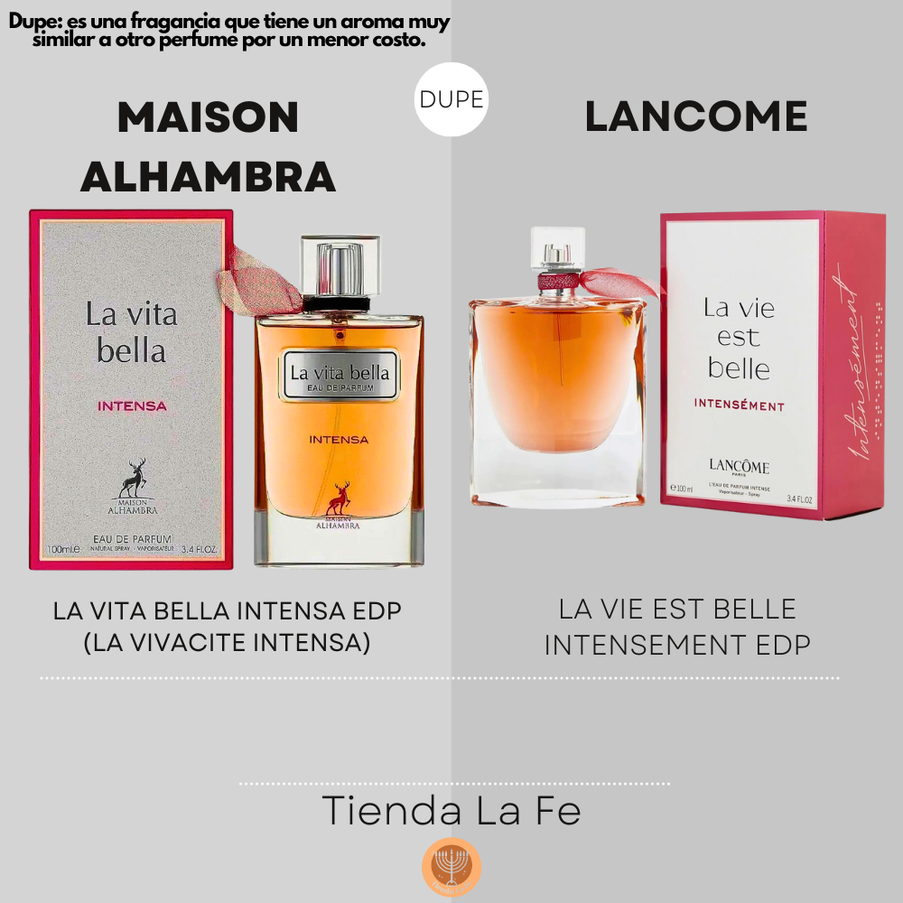 MAISON ALHAMBRA LA VITA BELLA INTENSA EDP 100ML (LA VIVACITE INTENSA)