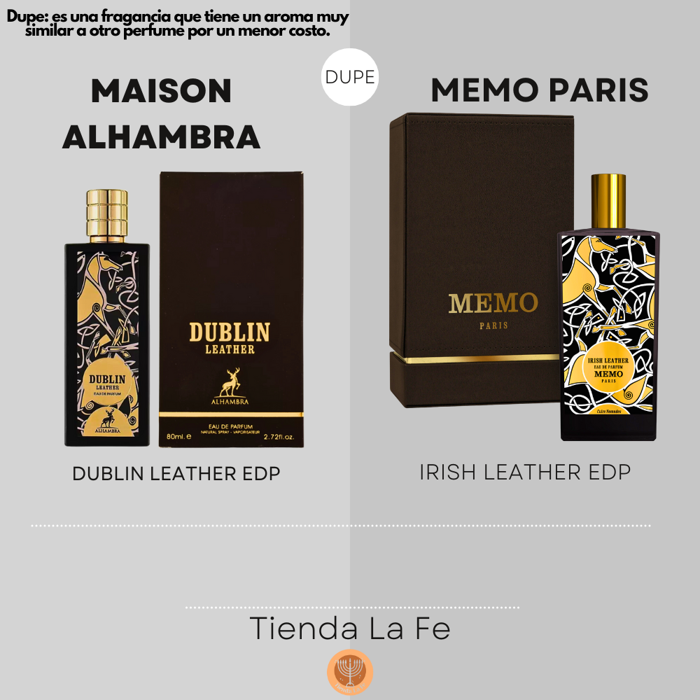 MAISON ALHAMBRA DUBLIN LEATHER EDP 80ML (H) (DUPE MEMO PARIS IRISH LEATHER EDP)