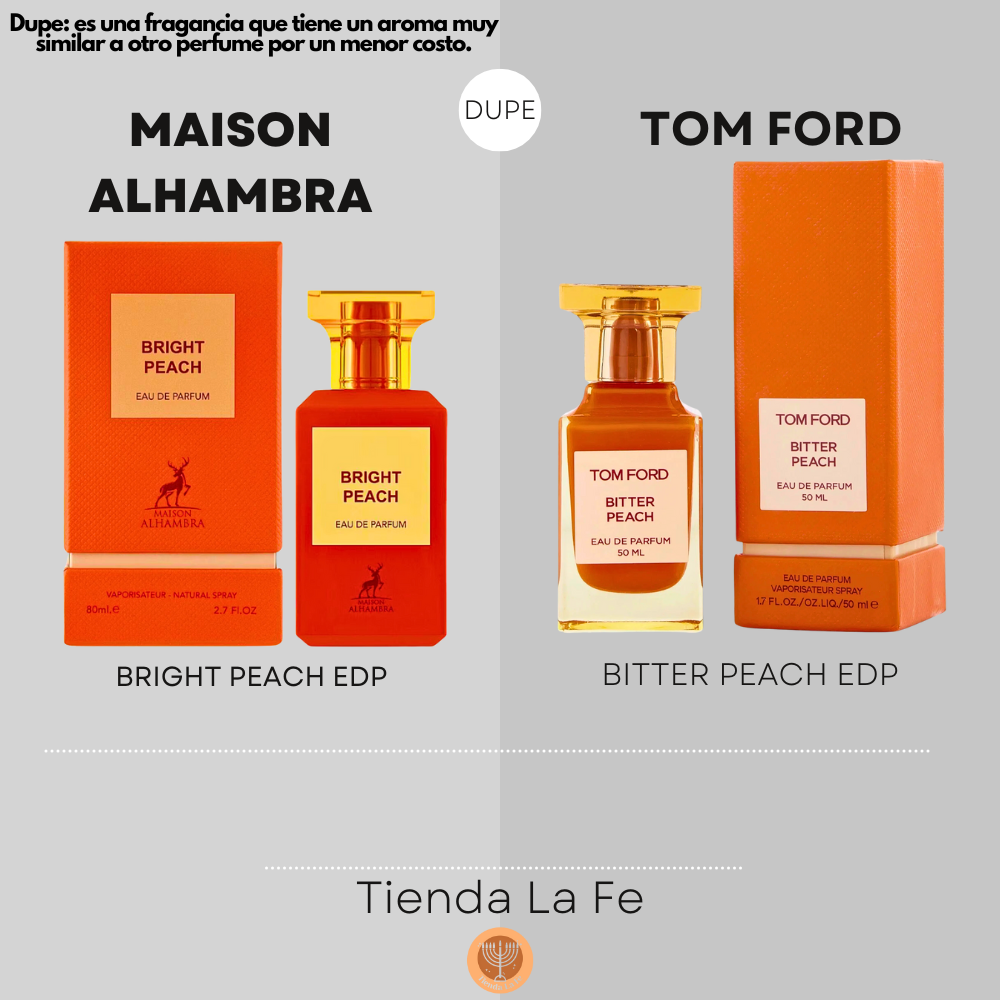 MAISON ALHAMBRA BRIGHT PEACH EDP 80ML (U) (DUPE TOM FORD BITTER PEACH EDP)