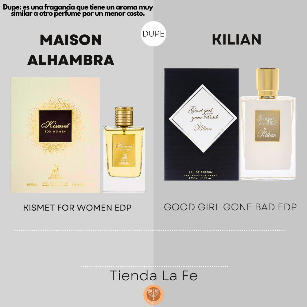 MAISON ALHAMBRA KISMET FOR WOMEN EDP 100ML (M) (DUPE KILIAN GOOD GIRL