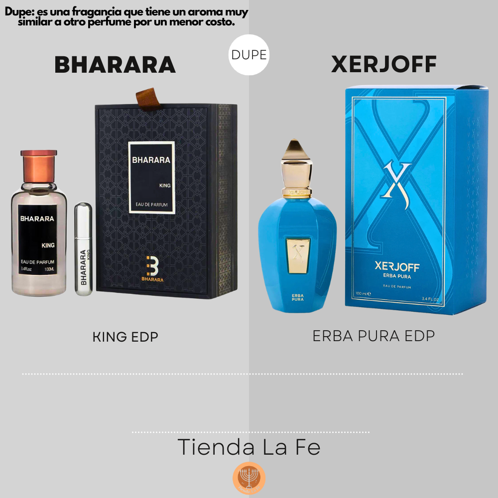 BHARARA KING EDP 100ML (H) (DUPE XERJOFF ERBA PURA EDP)