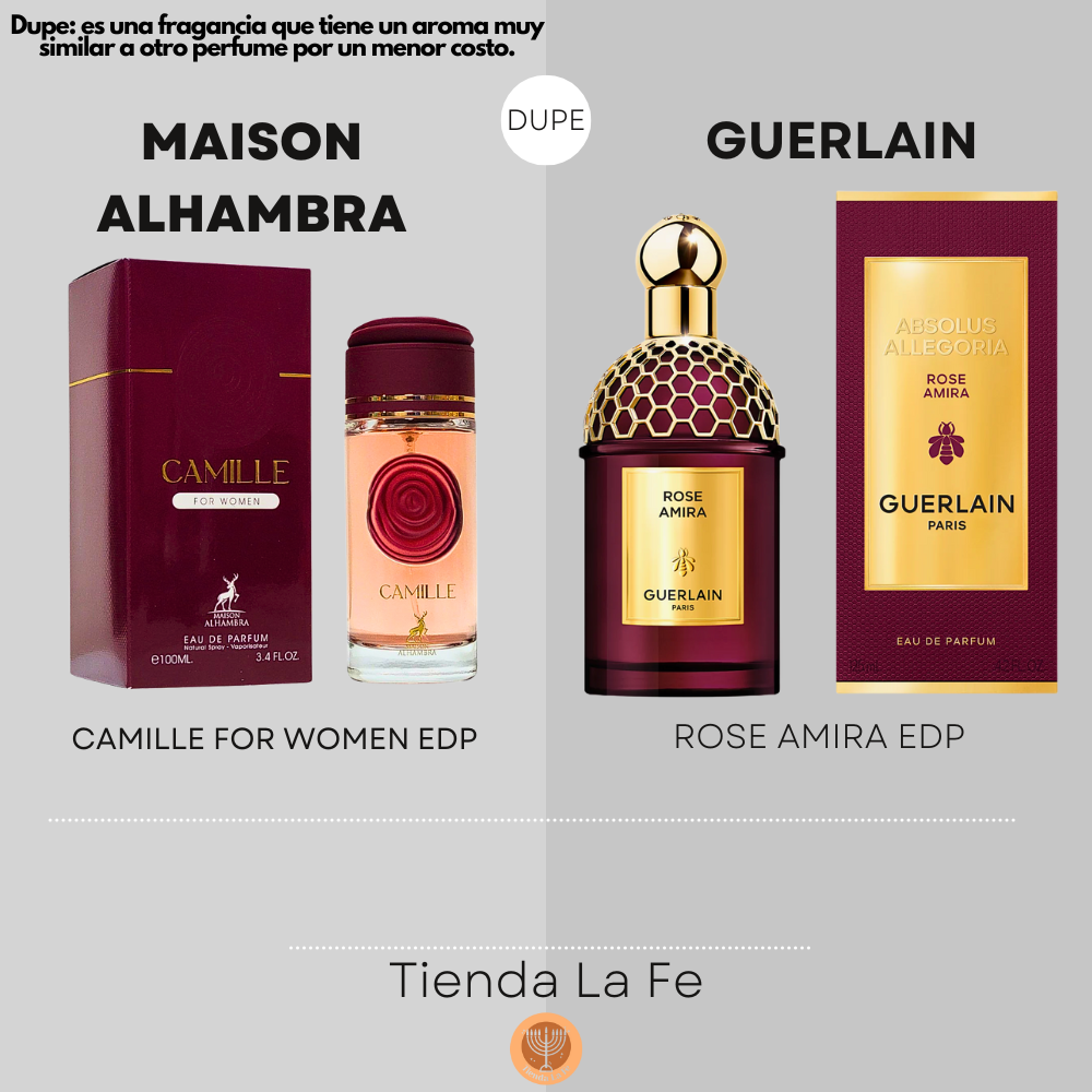 MAISON ALHAMBRA CAMILLE FOR WOMEN EDP 100ML (M) (DUPE GUERLAIN ROSE AMIRA EDP)