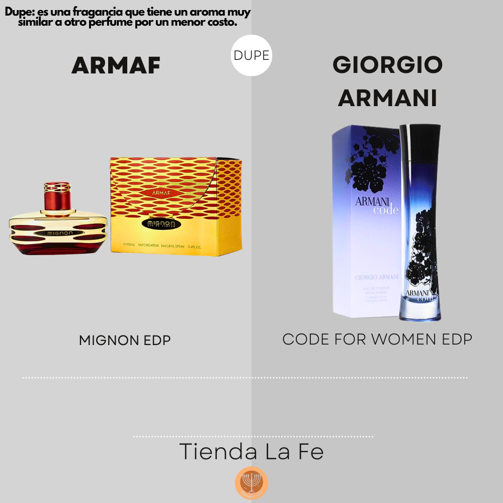 ARMAF MIGNON EDP 100ML (M) (DUPE GIORGIO ARMANI CODE FOR WOMEN EDP)