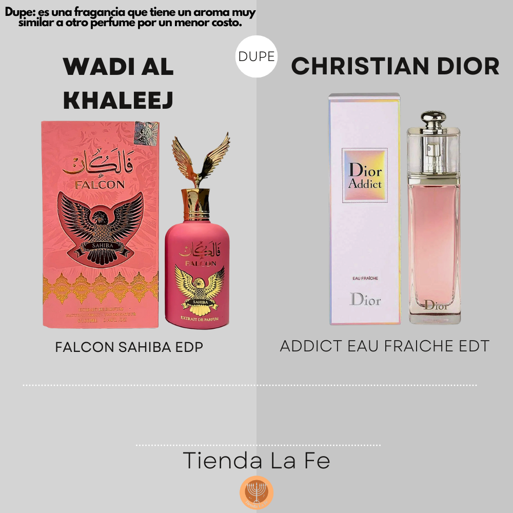 WADI AL KHALEEJ FALCON SAHIBA EDP 100ML (M) (DUPE CHRISTIAN DIOR ADDICT EAU FRAICHE EDT)
