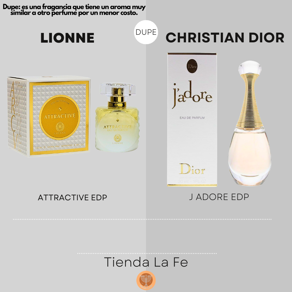 LIONNE ATTRACTIVE EDP 100ML (M) (DUPE CHRISTIAN DIOR J ADORE EDP)