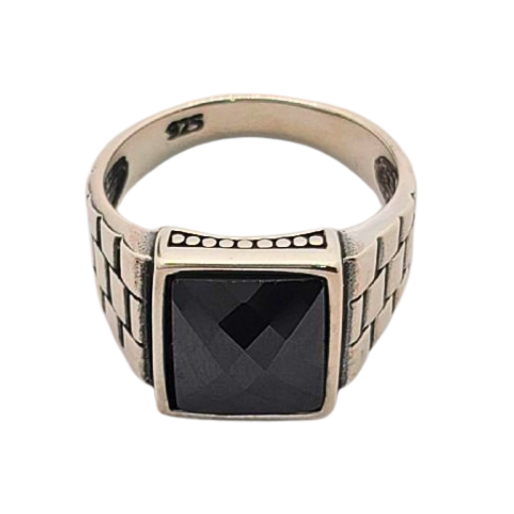 PANI2095$10 FORMA PIEDRA NEGRA