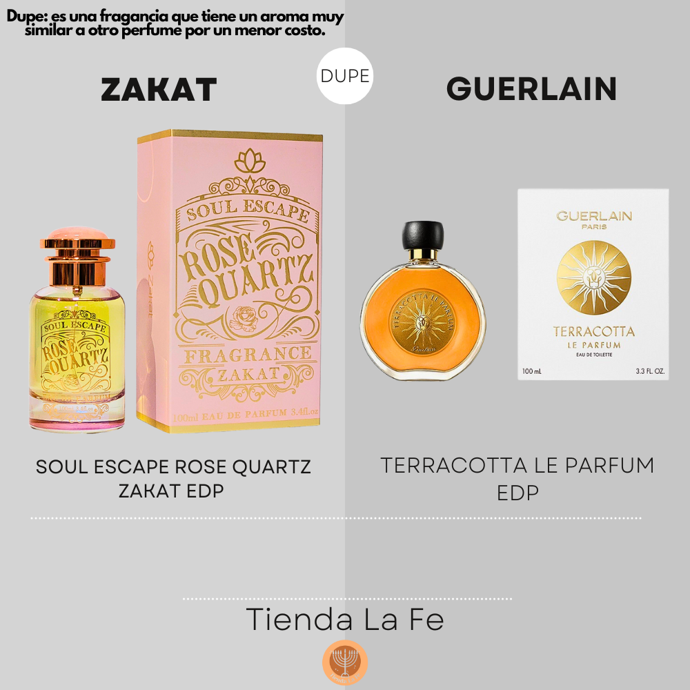 ZAKAT SOUL ESCAPE ROSE QUARTZ ZAKAT EDP 100ML (M) (DUPE GUERLAIN TERRA