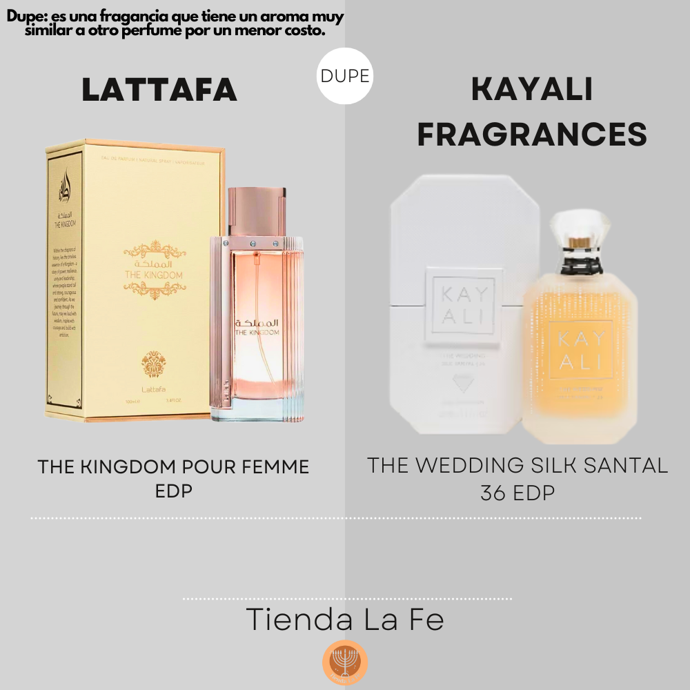 LATTAFA THE KINGDOM POUR FEMME EDP 100ML (M) (DUPE KAYALI FRAGRANCES THE WEDDING SILK SANTAL 36 EDP)