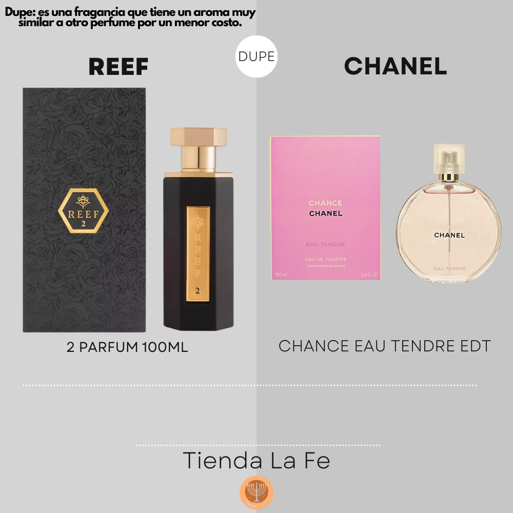 REEF 2 PARFUM 100ML (M) (DUPE CHANEL CHANCE EAU TENDRE EDT)