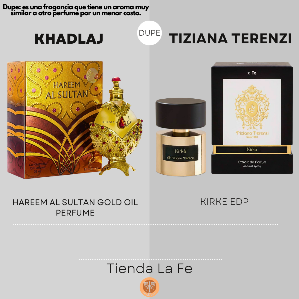 KHADLAJ HAREEM AL SULTAN GOLD OIL PERFUME 35ML (M) (DUPE TIZIANA TERENZI KIRKE EDP)