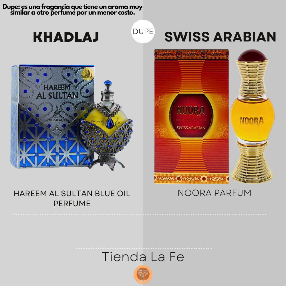 KHADLAJ HAREEM AL SULTAN BLUE OIL PERFUME 35ML (M) (DUPE SWISS ARABIAN NOORA PARFUM)
