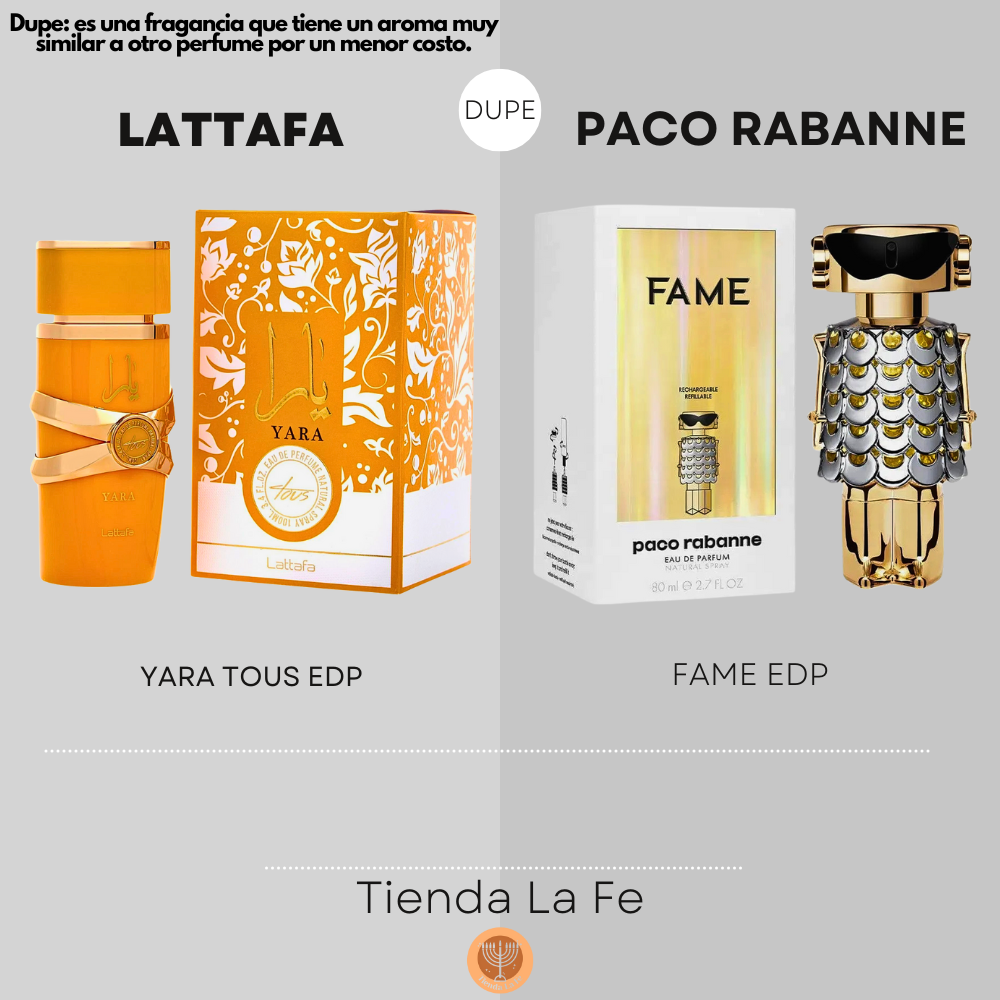LATTAFA YARA TOUS EDP 100ML (M) (DUPE PACO RABANNE FAME EDP)