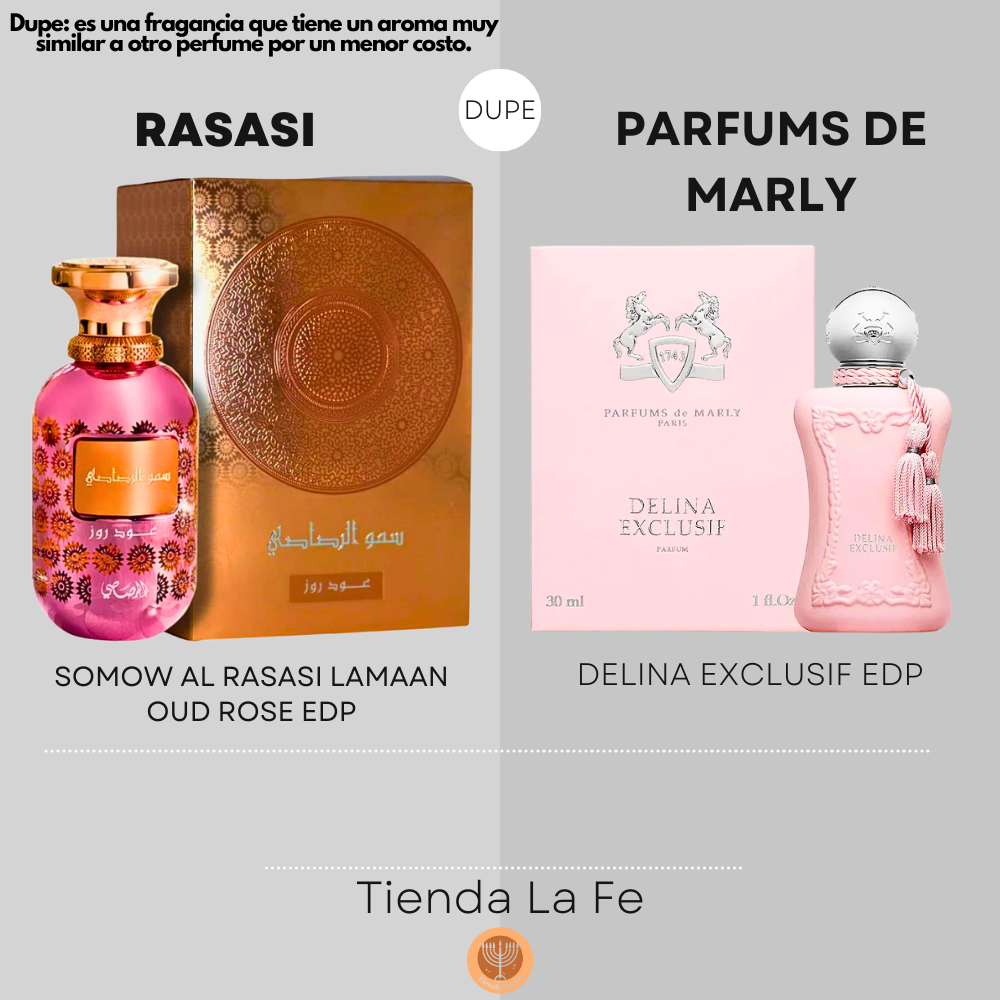 RASASI SOMOW AL RASASI LAMAAN OUD ROSE EDP 100ML (M) (DUPE PARFUMS DE MARLY DELINA EXCLUSIF EDP)