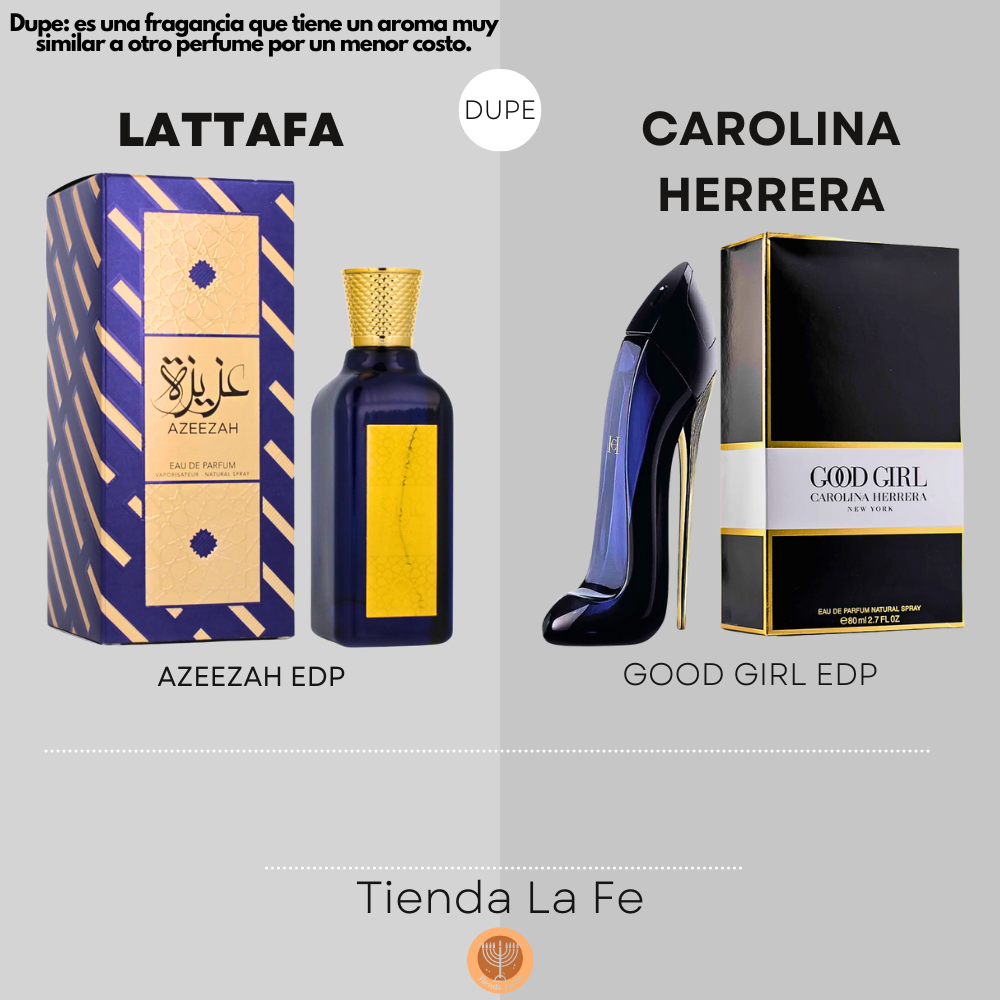 LATTAFA AZEEZAH EDP 100ML (M) (DUPE CAROLINA HERRERA GOOD GIRL EDP)