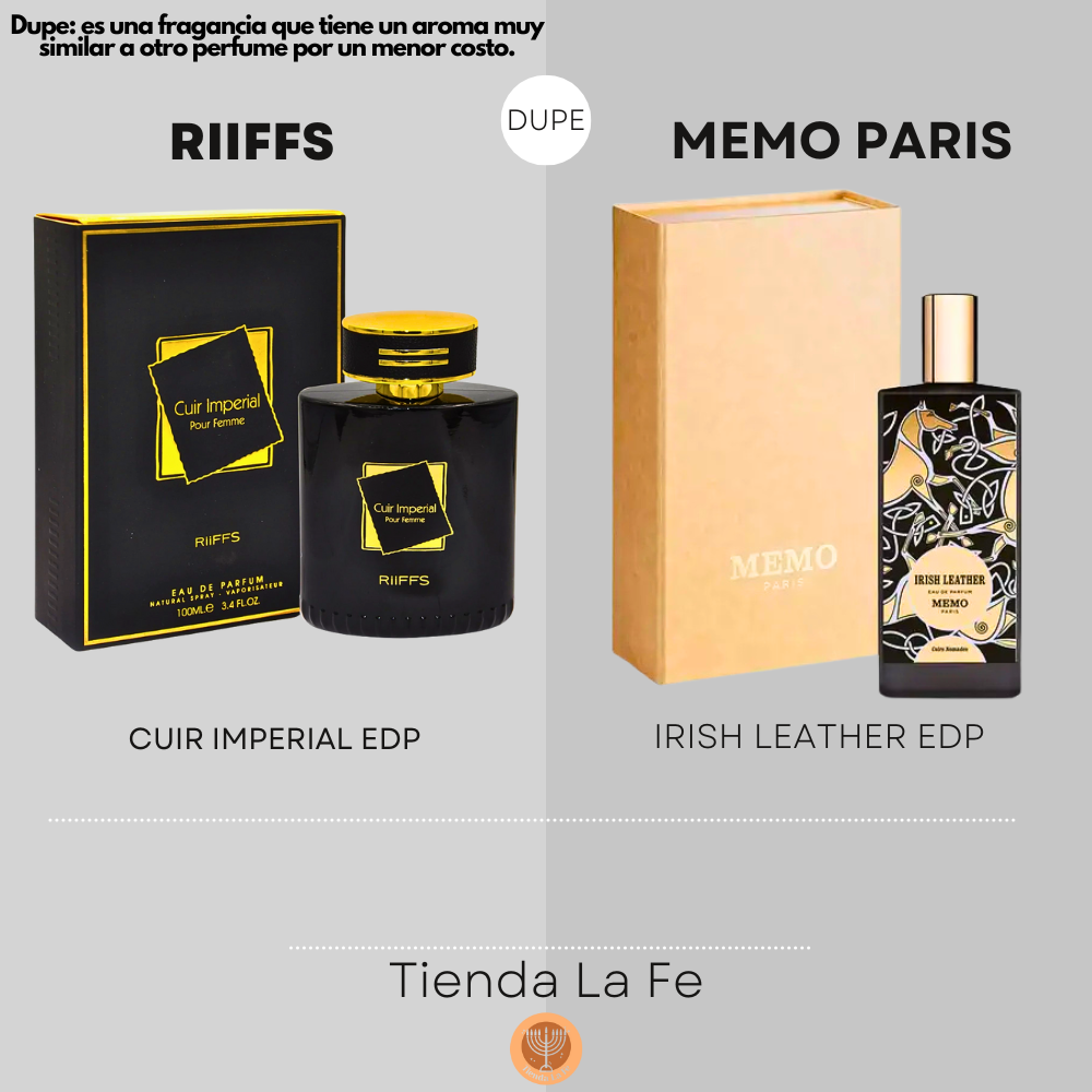 RIIFFS CUIR IMPERIAL EDP 100ML (M) (DUPE MEMO PARIS IRISH LEATHER EDP)