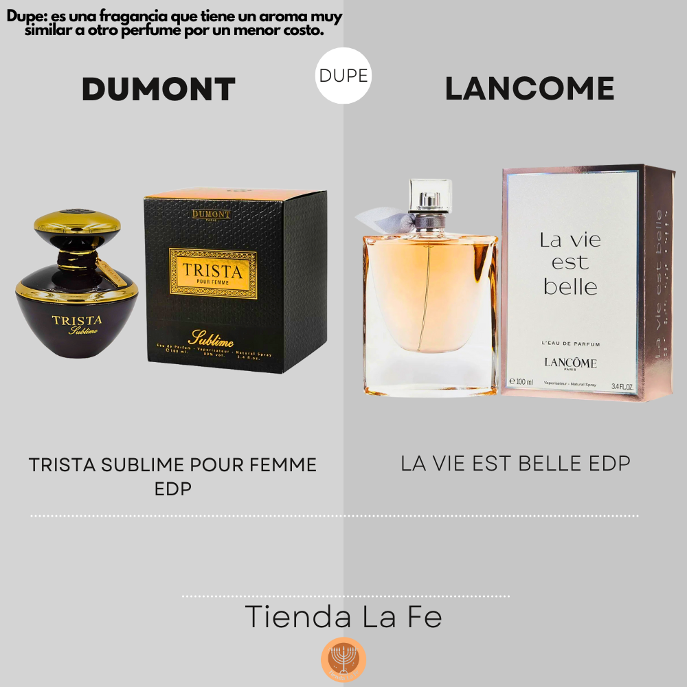 DUMONT TRISTA SUBLIME POUR FEMME EDP 100ML (M) (DUPE LANCOME LA VIE EST BELLE EDP)