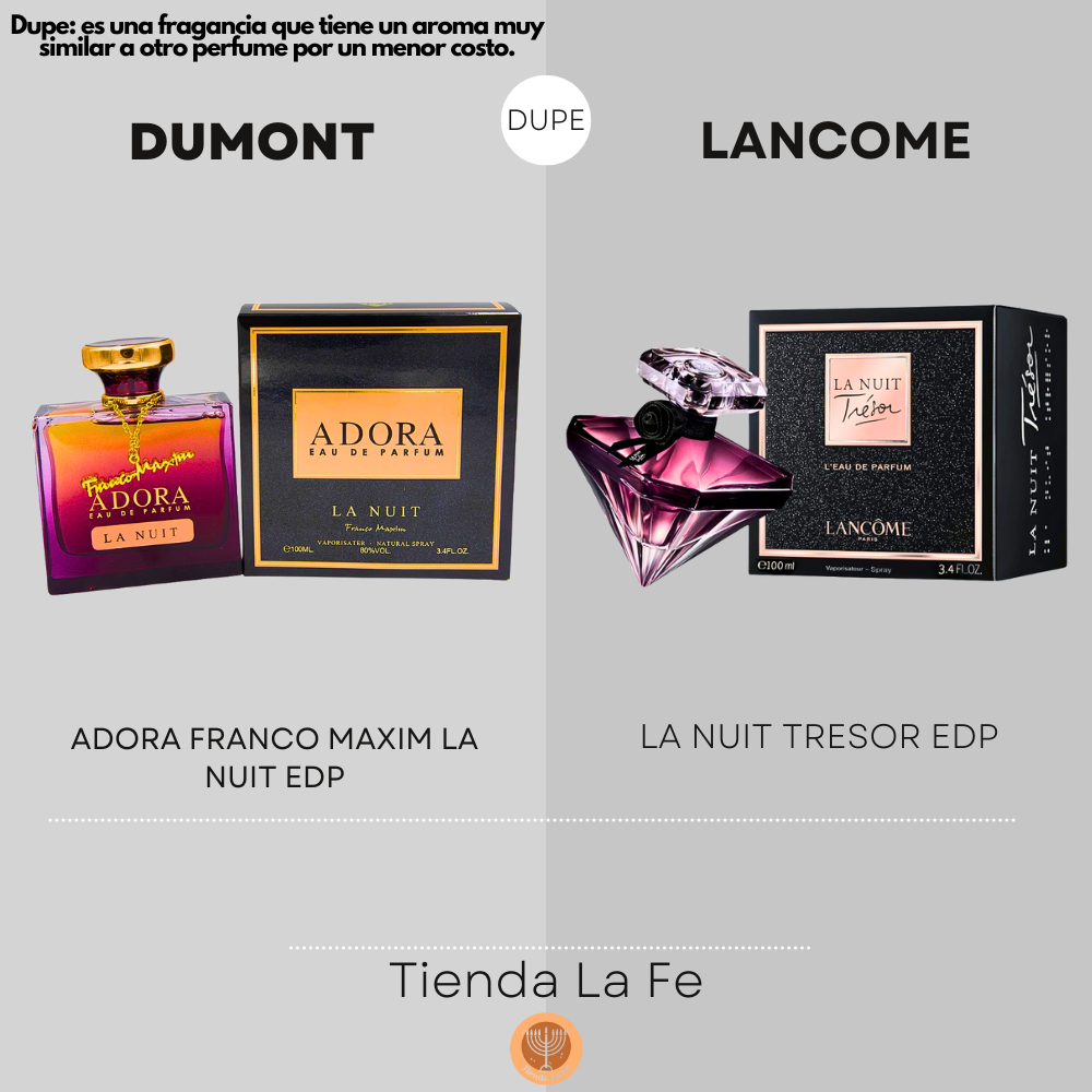DUMONT ADORA FRANCO MAXIM LA NUIT EDP 100ML (M) (DUPE LANCOME LA NUIT TRESOR EDP)