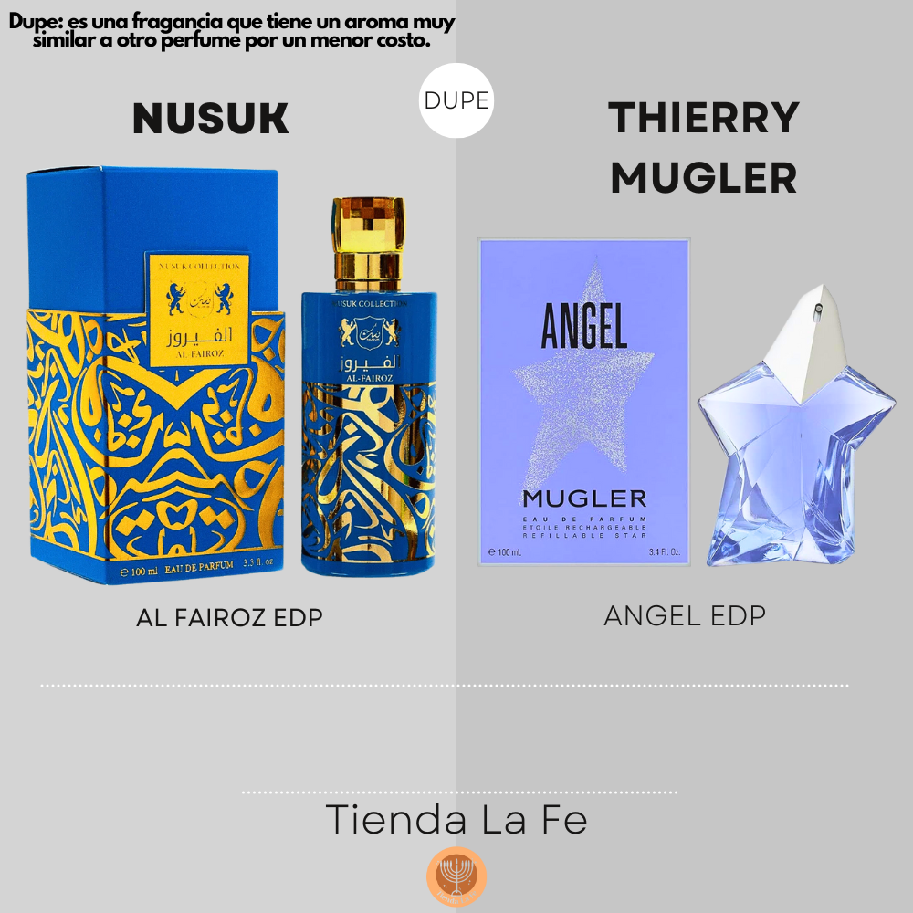 NUSUK AL FAIROZ EDP 100ML (M) (DUPE THIERRY MUGLER ANGEL EDP)