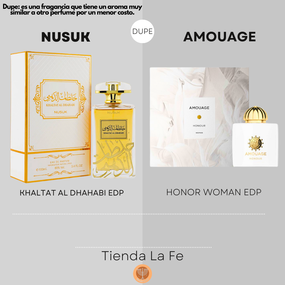 NUSUK KHALTAT AL DHAHABI EDP 100ML (M) (DUPE AMOUAGE HONOR WOMAN EDP)