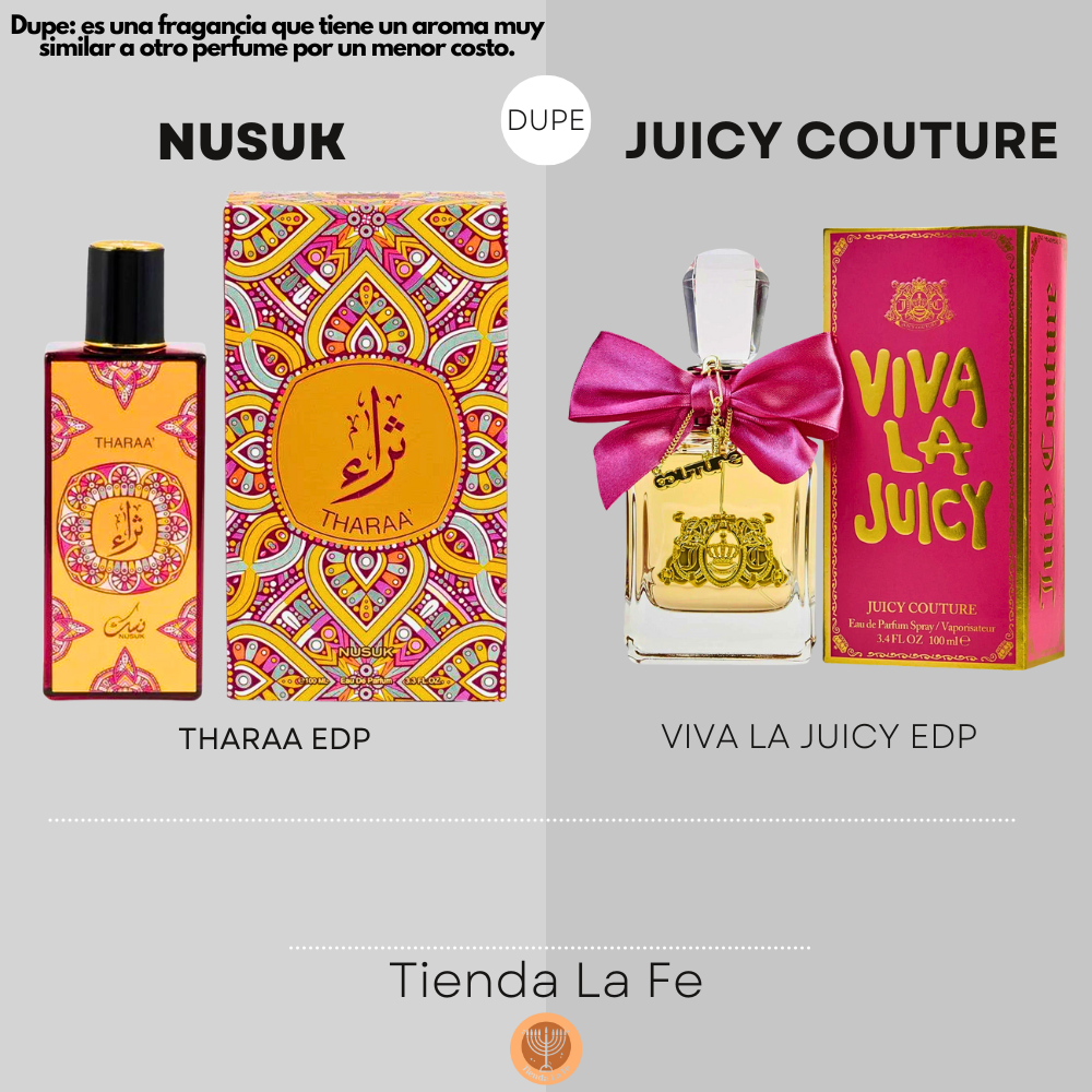 NUSUK THARAA EDP 100ML (M) (DUPE JUICY COUTURE VIVA LA JUICY EDP)