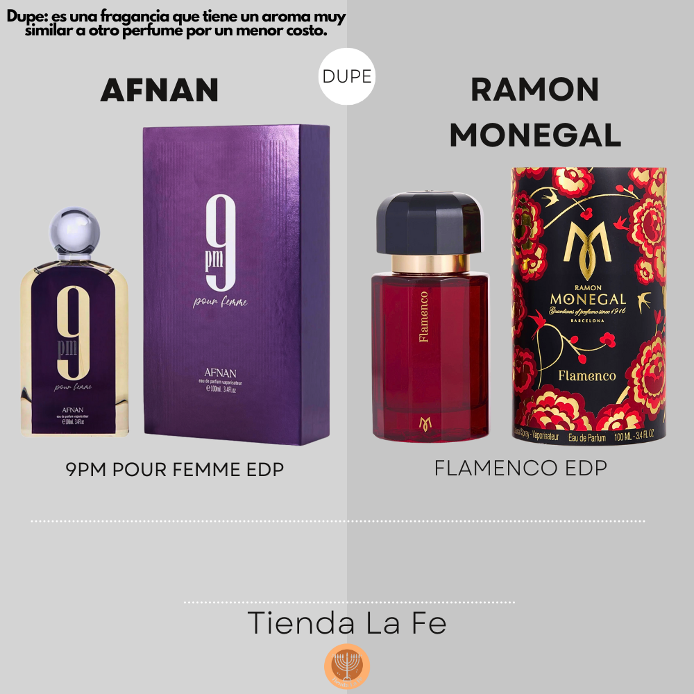 AFNAN 9PM POUR FEMME EDP 100ML (M) (DUPE RAMON MONEGAL FLAMENCO EDP)