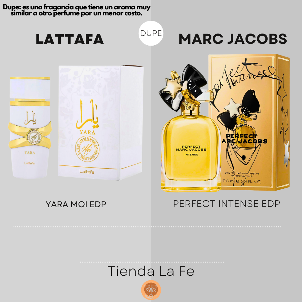 LATTAFA YARA MOI EDP 100ML (M) (DUPE MARC JACOBS PERFECT INTENSE EDP)